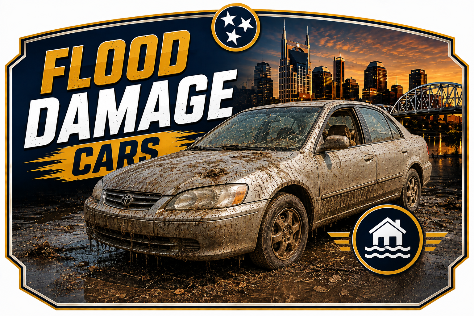 Sell a flood damaged or water damaged car in Nashville