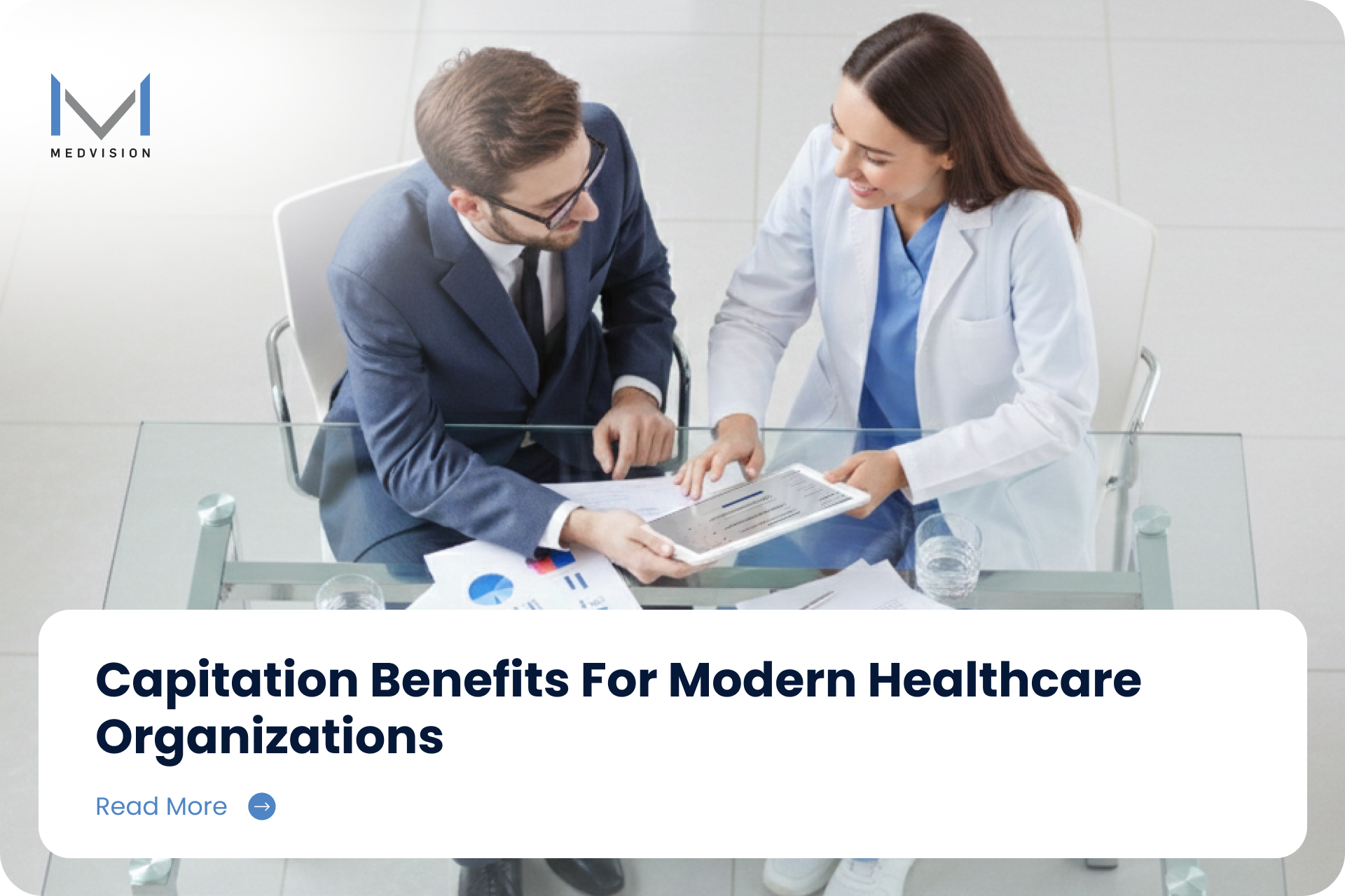  Healthcare administrators using QuickCap to analyze capitation payments, patient retention, and year-end reporting metrics.