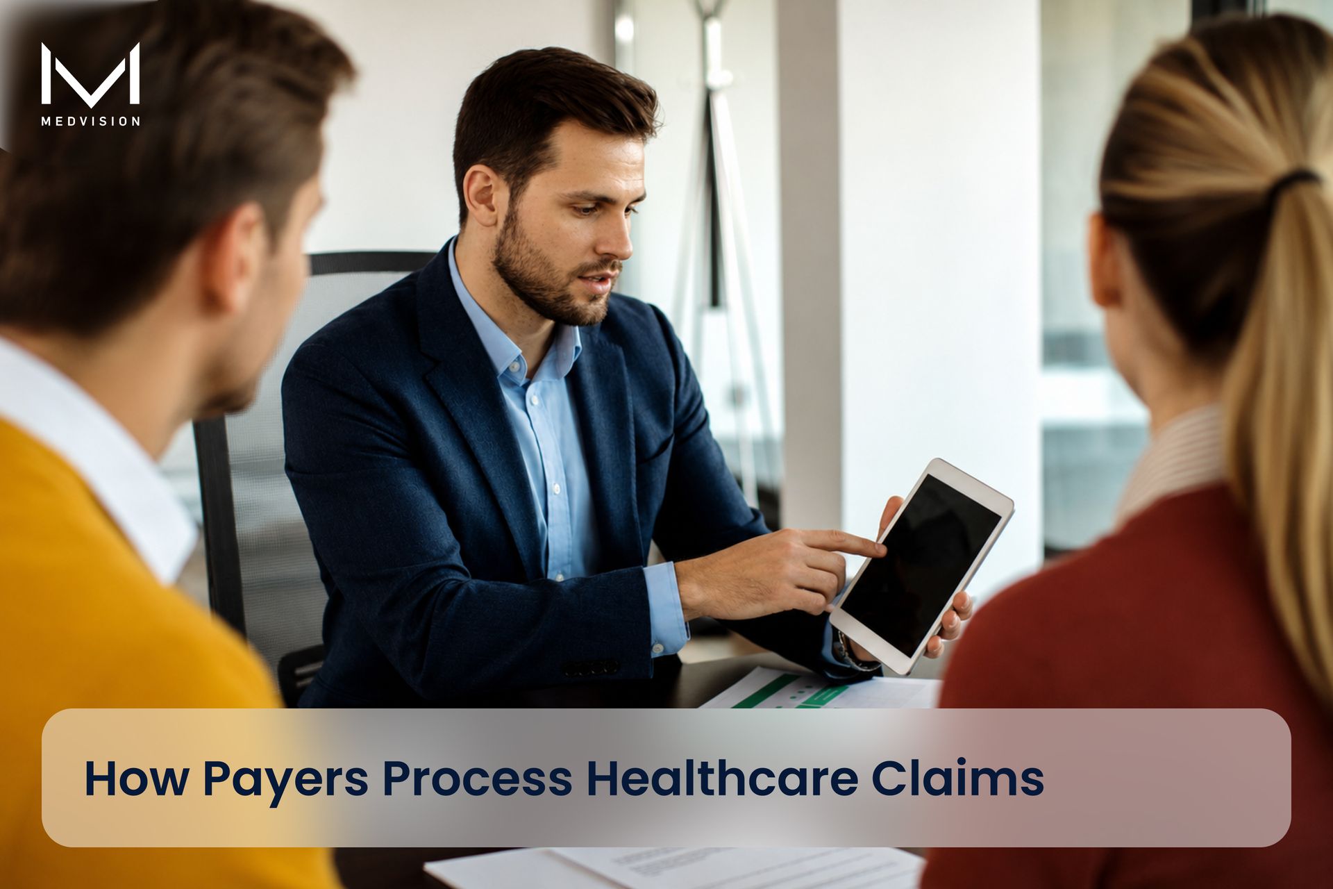 A digital interface representing a healthcare payer's claim validation and pre-adjudication system.