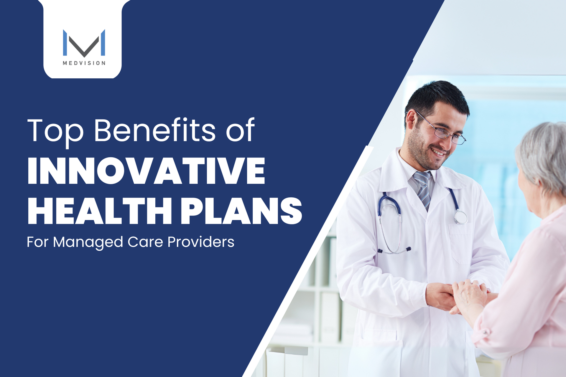 A doctor offers compassionate support to a patient, ensuring quality care under a managed care organization.