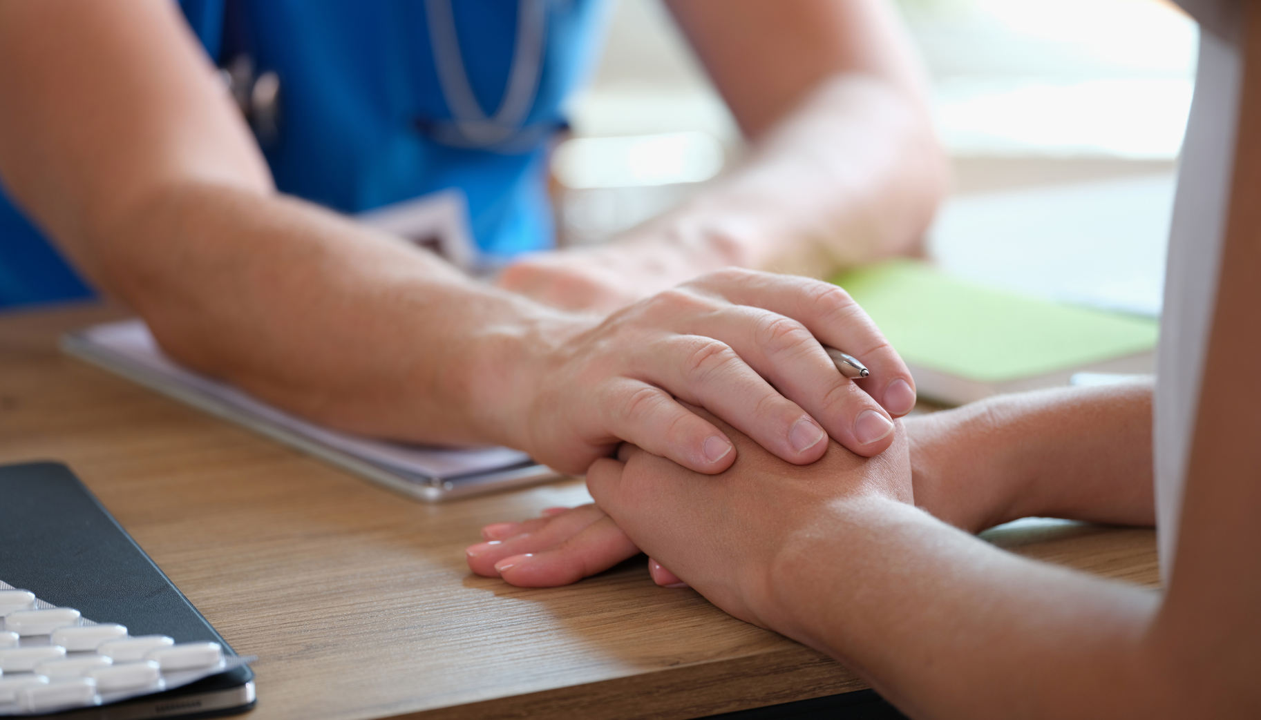 a provider receives a patient during a health visit