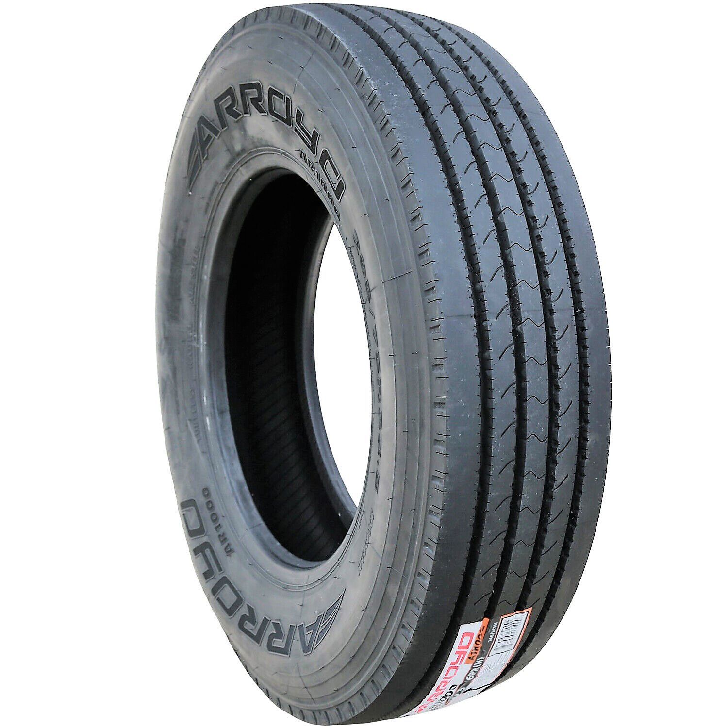 A Arroyo AR1000 Steer Tire with the word arrow on it