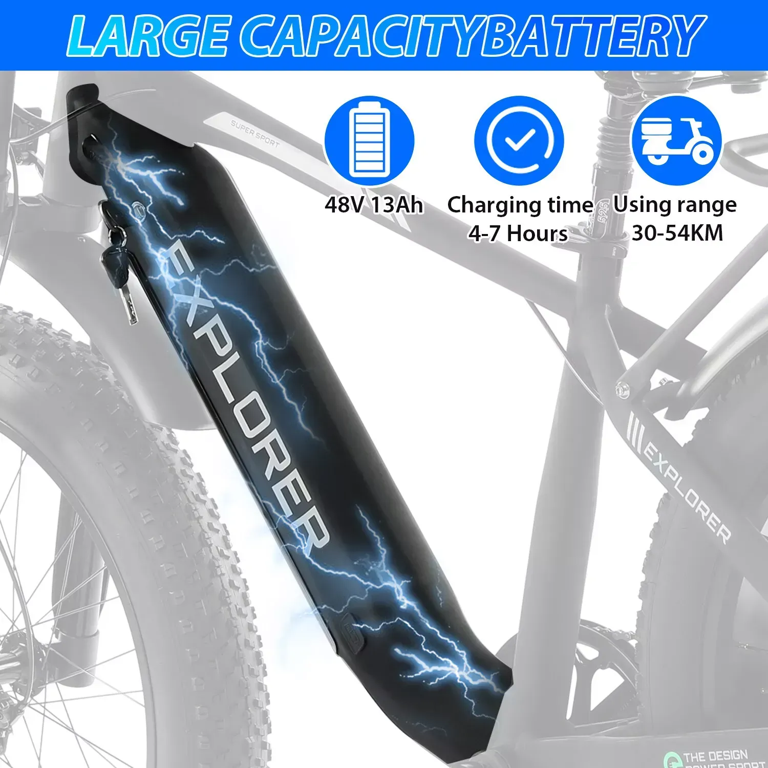 EXPLORER LONG RANGE ELECTRIC HUNTING BIKE