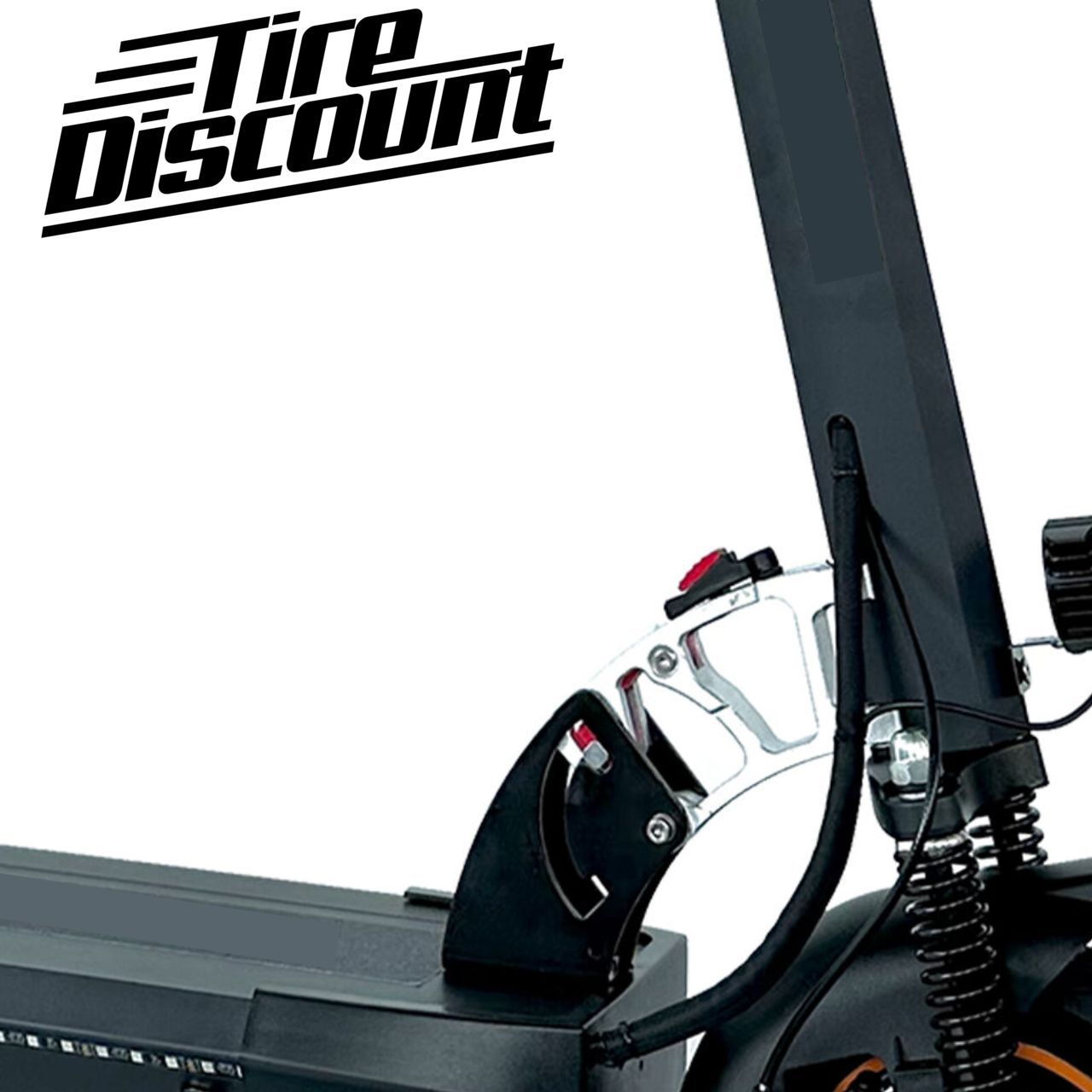 a tire discount advertisement with a picture of a scooter
