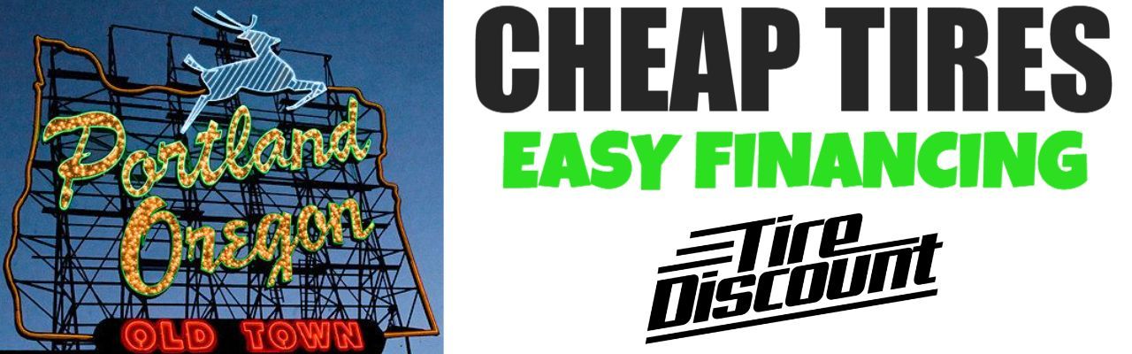 a sign that says cheap tires easy financing on it
