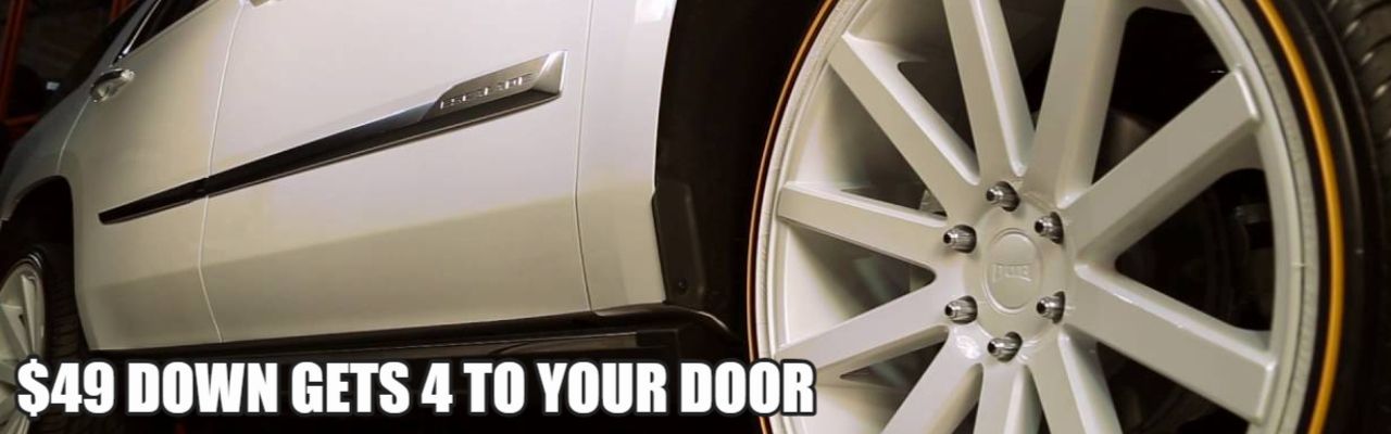 $49 DOWN GETS 4 VOGUE TIRES TO YOUR DOOR