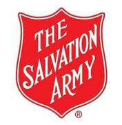 Red shield logo with white text reading “The Salvation Army”