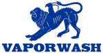 Logo del leone blu sopra la scritta 