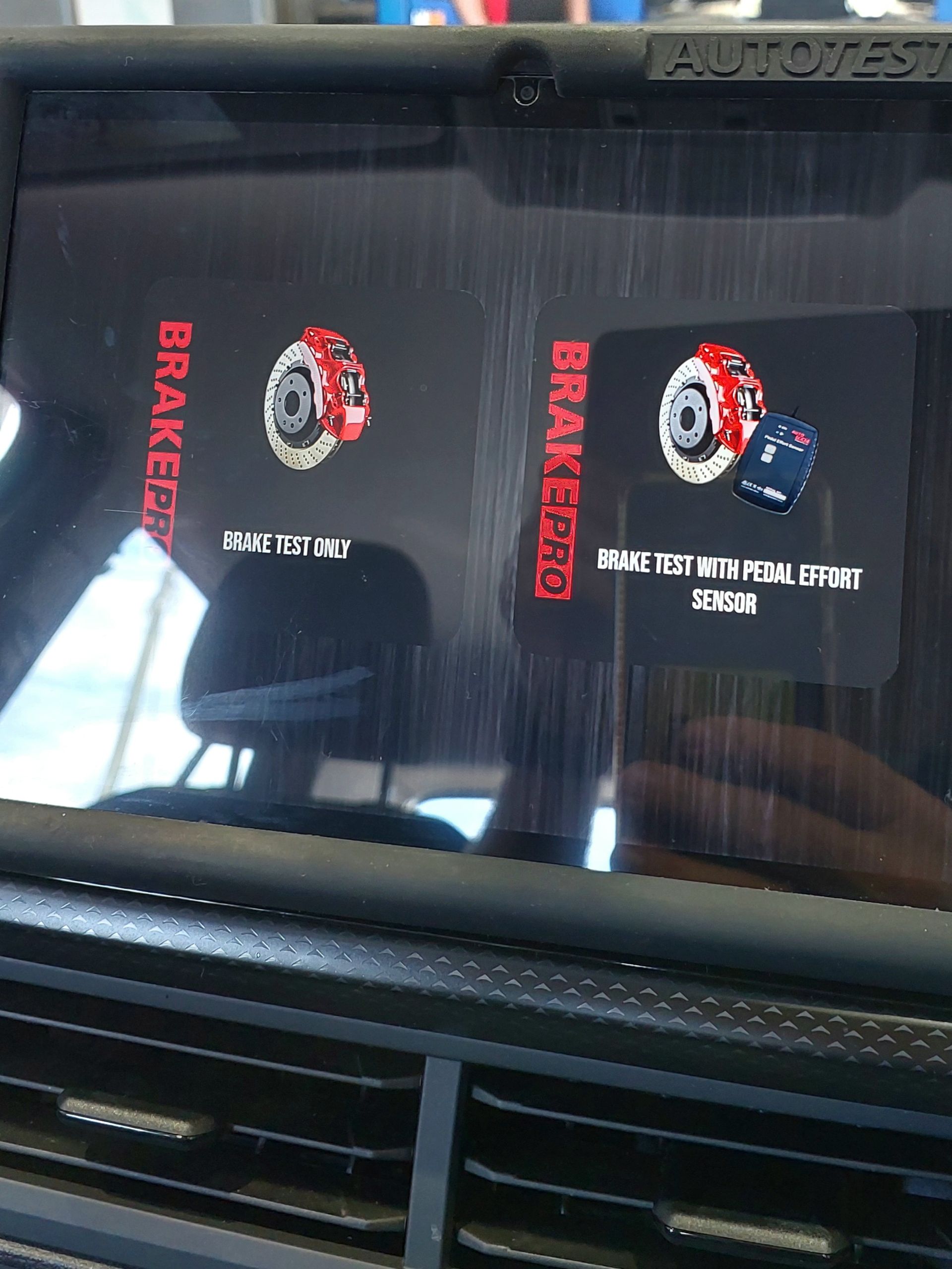 A Diagnostic Screen Is Doing A Brake Test — Marcoola Tyre & Mechanical In Marcoola, QLD