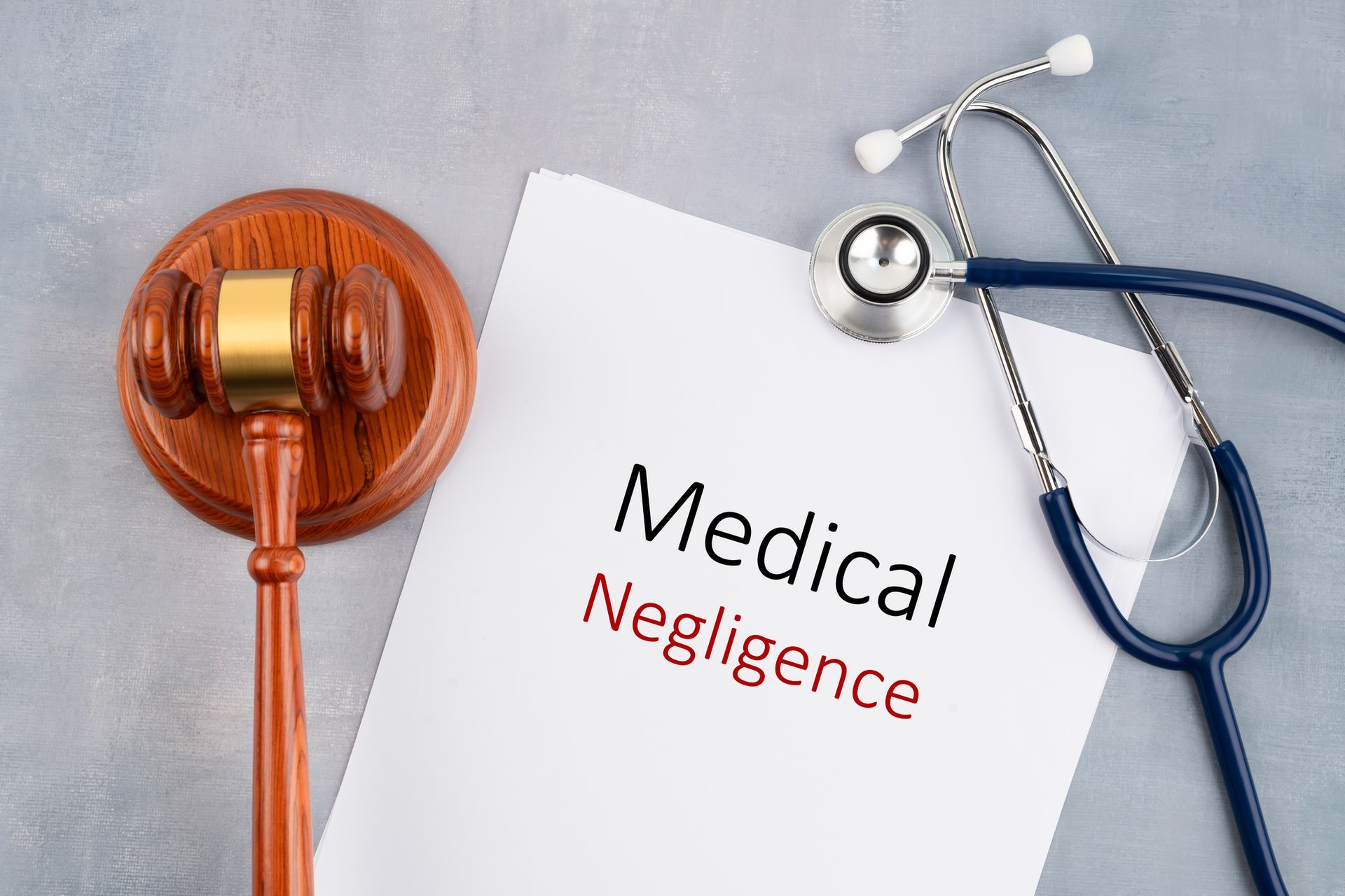 Medical negligence items.

