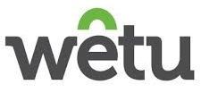 a close up of a wetu logo on a white background .