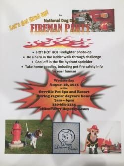 National Dog Day - Fireman Party