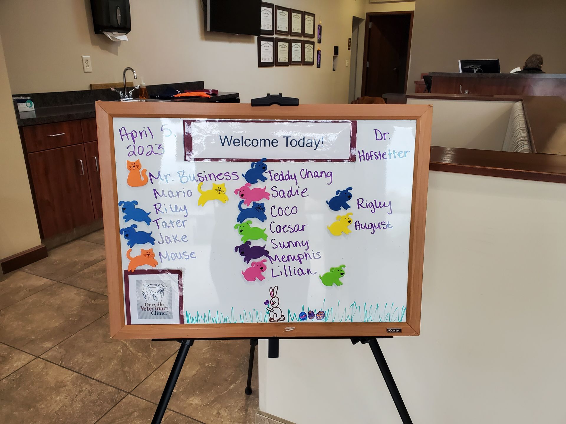 welcome board
