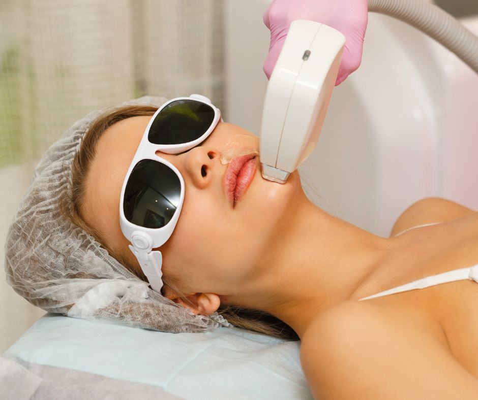 Woman Receiving Facial Treatment — Hope Laser and Beauty Clinic In Tuncurry, NSW