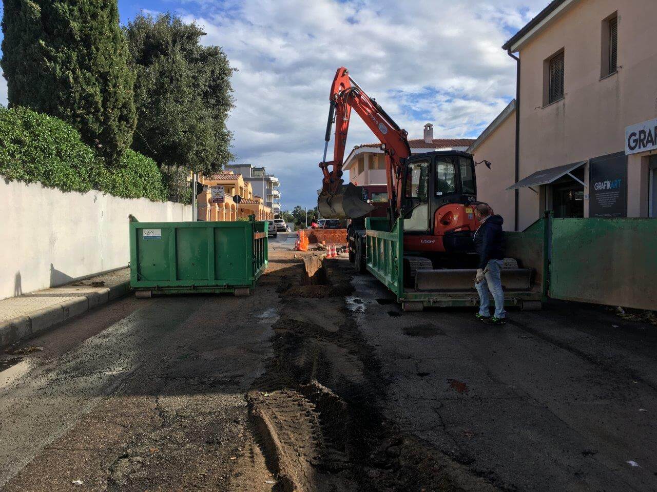 lavori di canalizzazione  e realizzazioni reti idriche e fognarie
