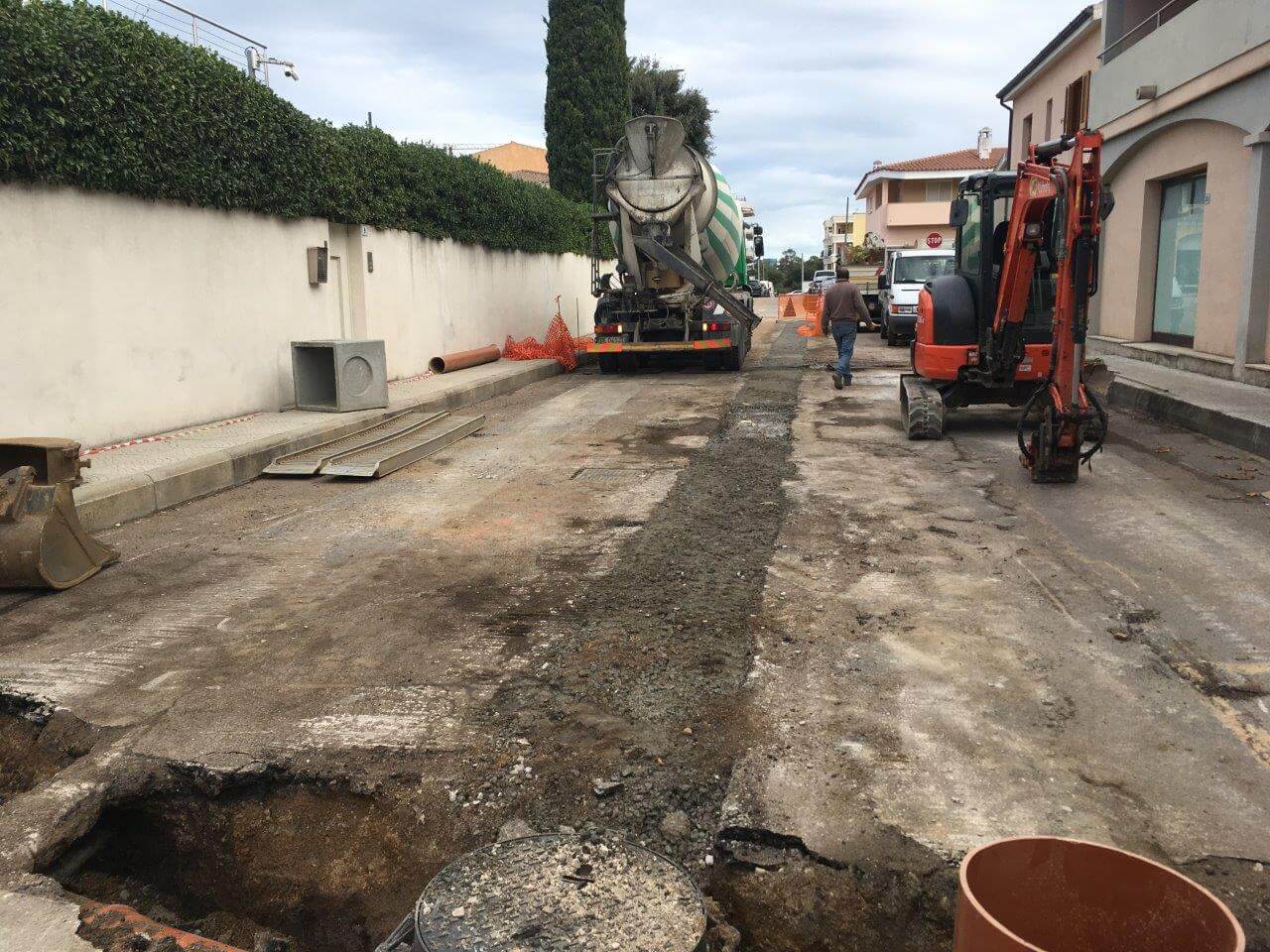 lavori di canalizzazione  e realizzazioni reti idriche e fognarie