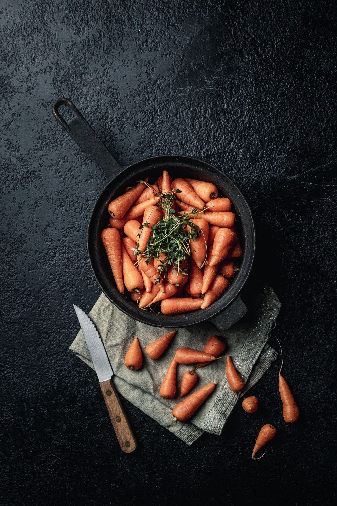 carrots in a bowl. devon local produce