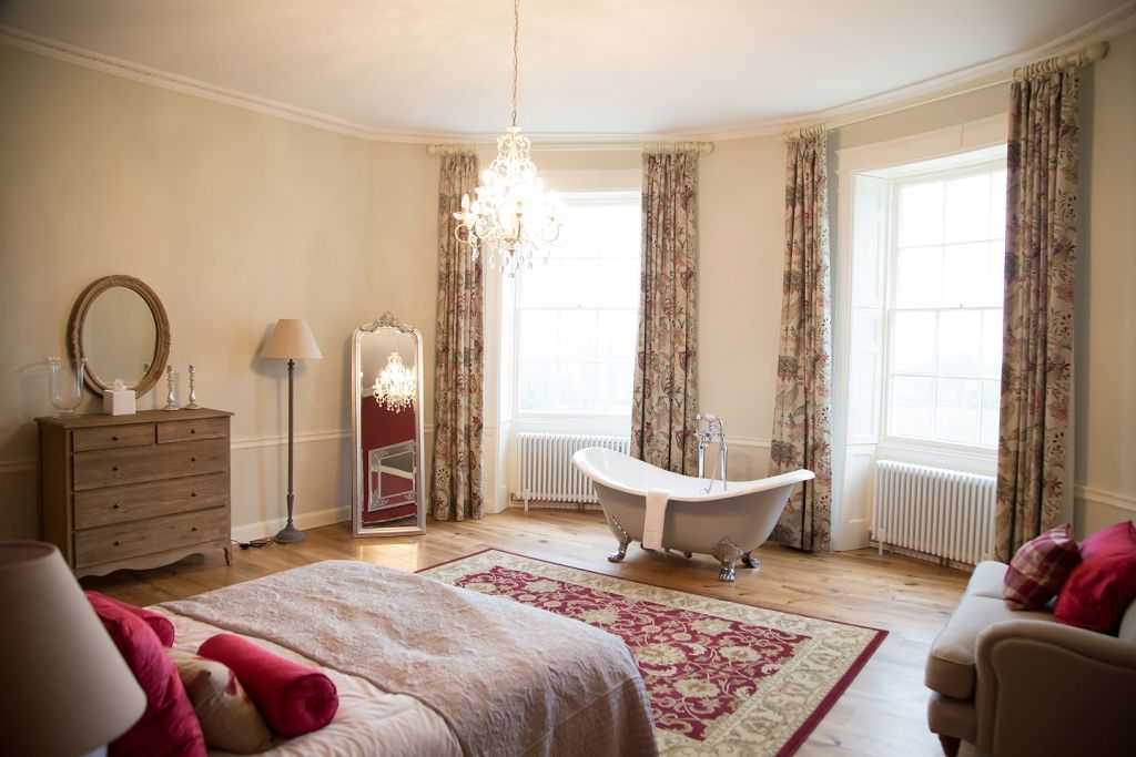 Main bedroom in wedding venue in Exeter, Devon.