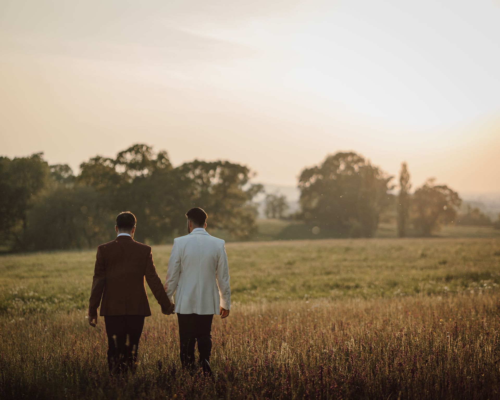 Same-sex couple in the meadow

