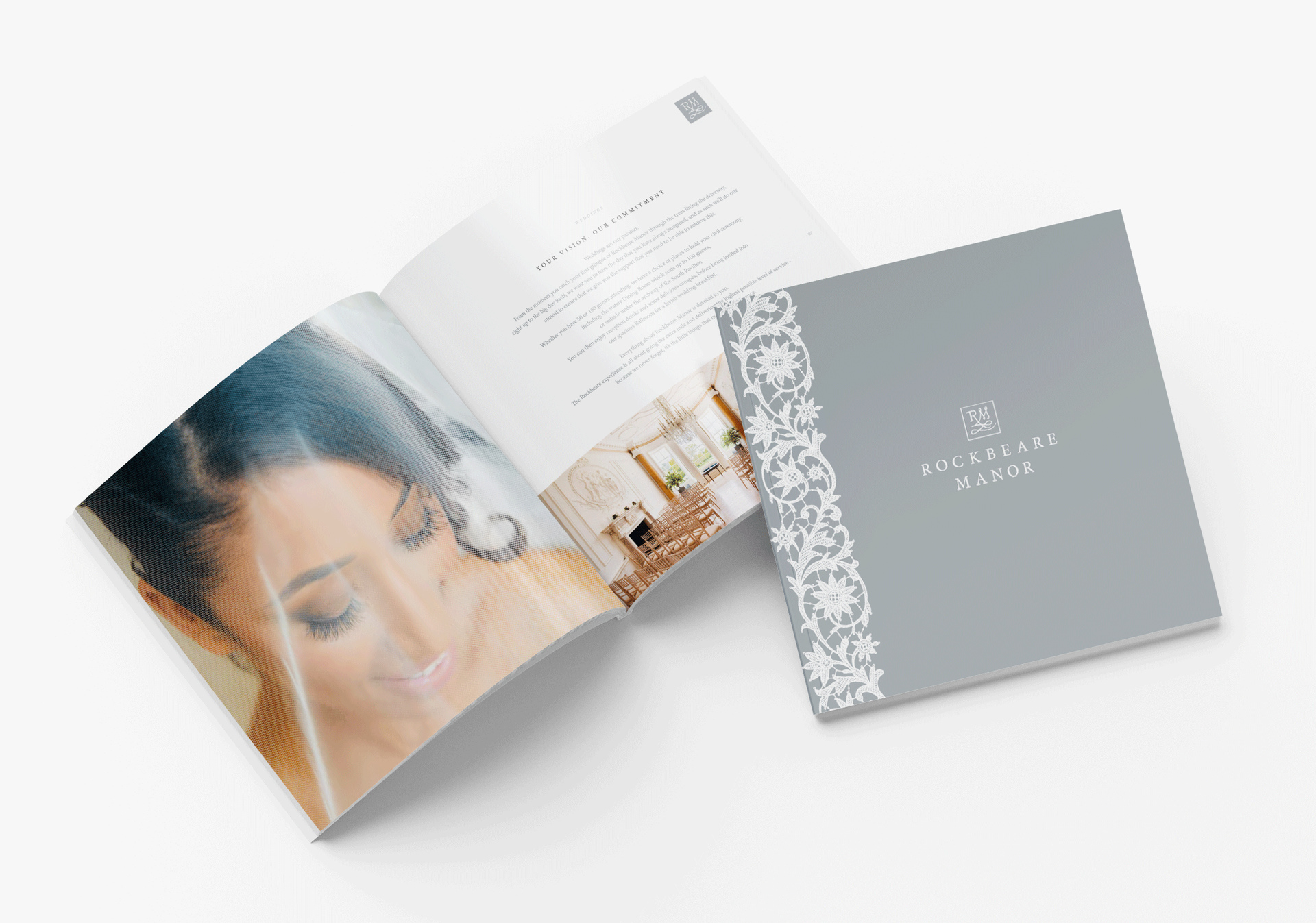 a brochure with a picture of a woman on it .