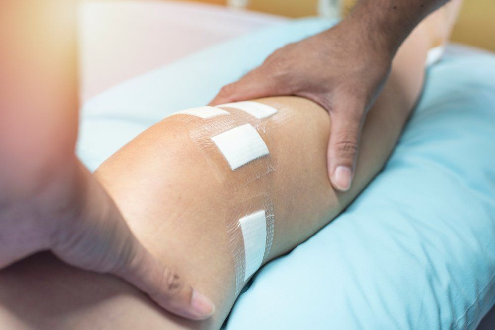 Relaxing His Muscles After Surgery — Mountain Creek Physiotherapy Clinic in Mountain Creek, QLD