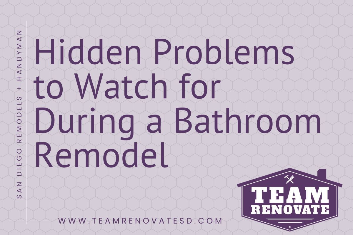 Hidden Problems to Watch for During a Bathroom Remodel Blog Banner
