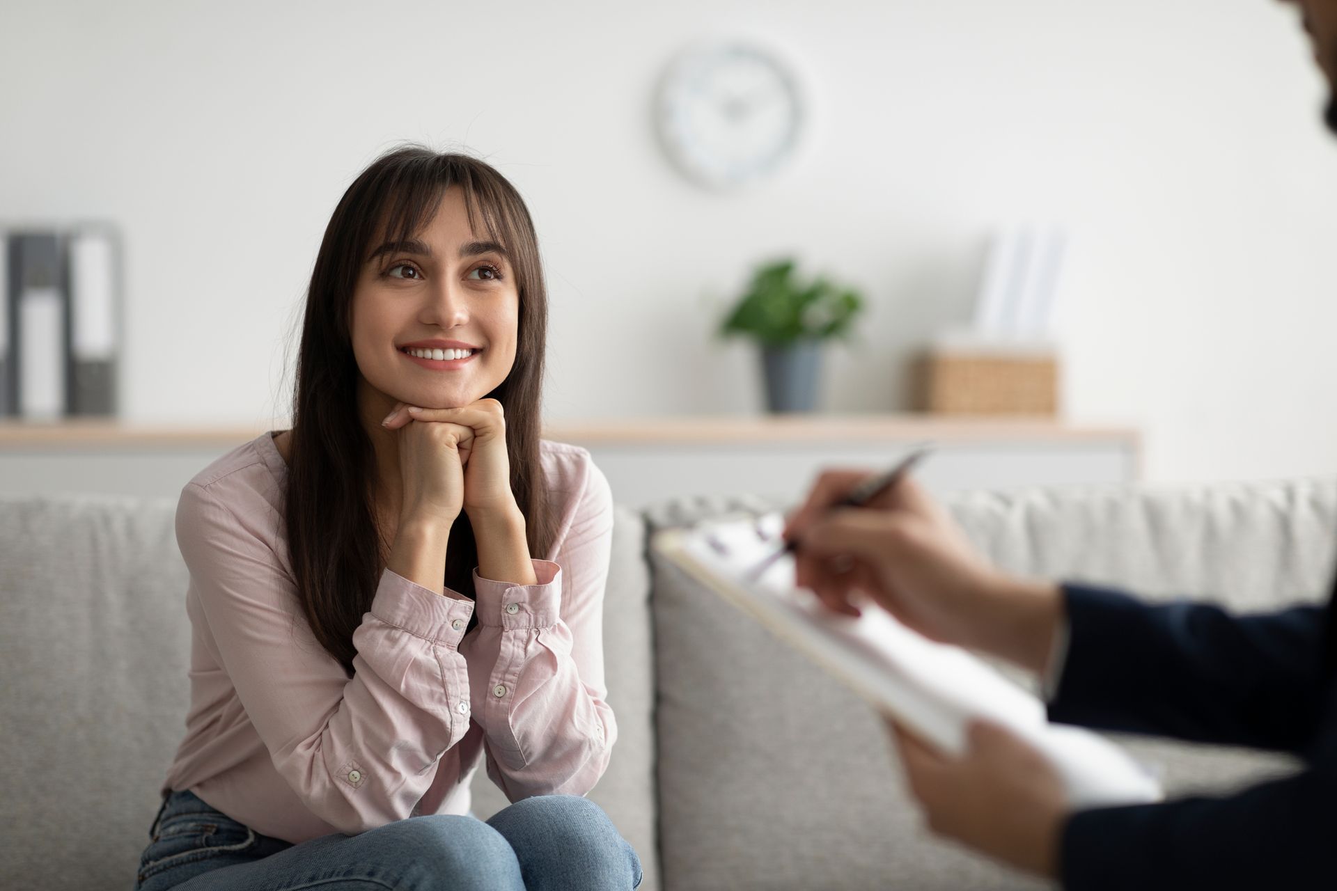 A woman having a counseling
