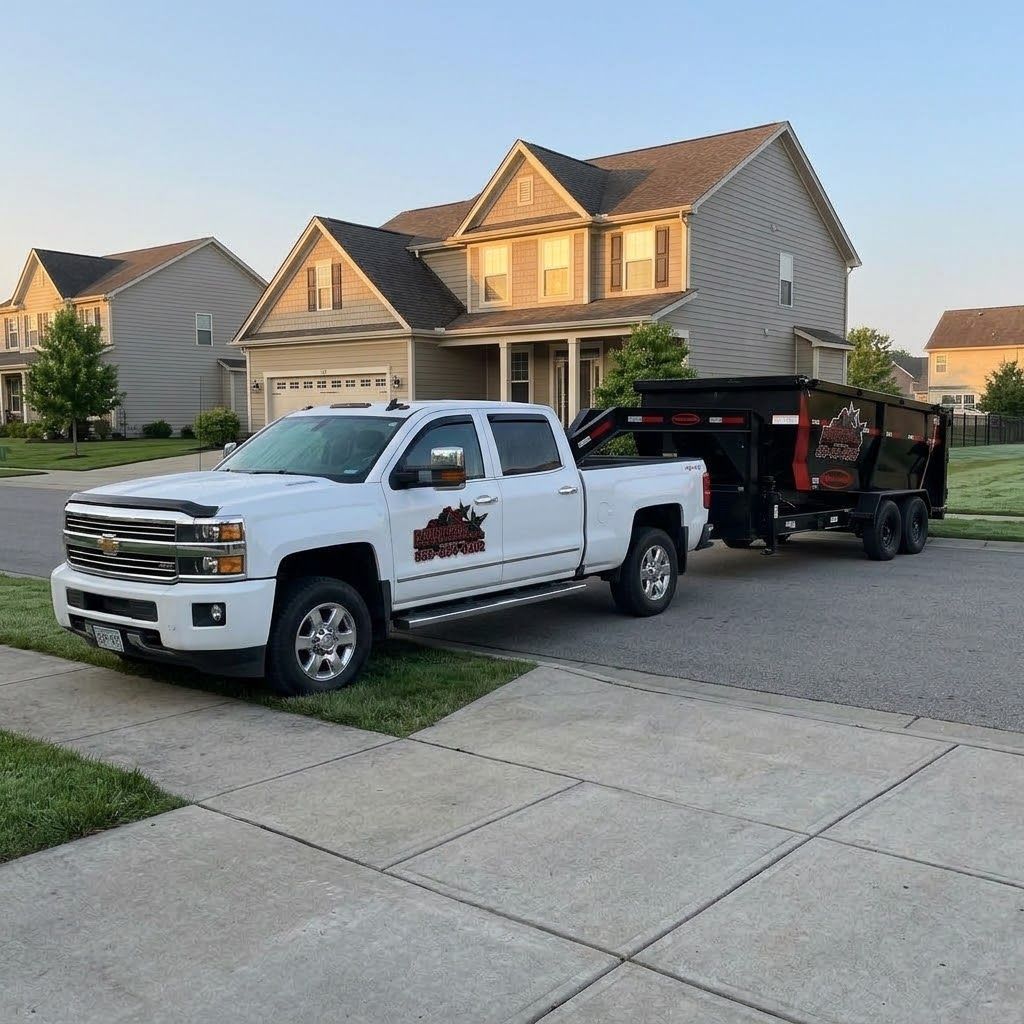 Your truck pulling up to a house in morning light.