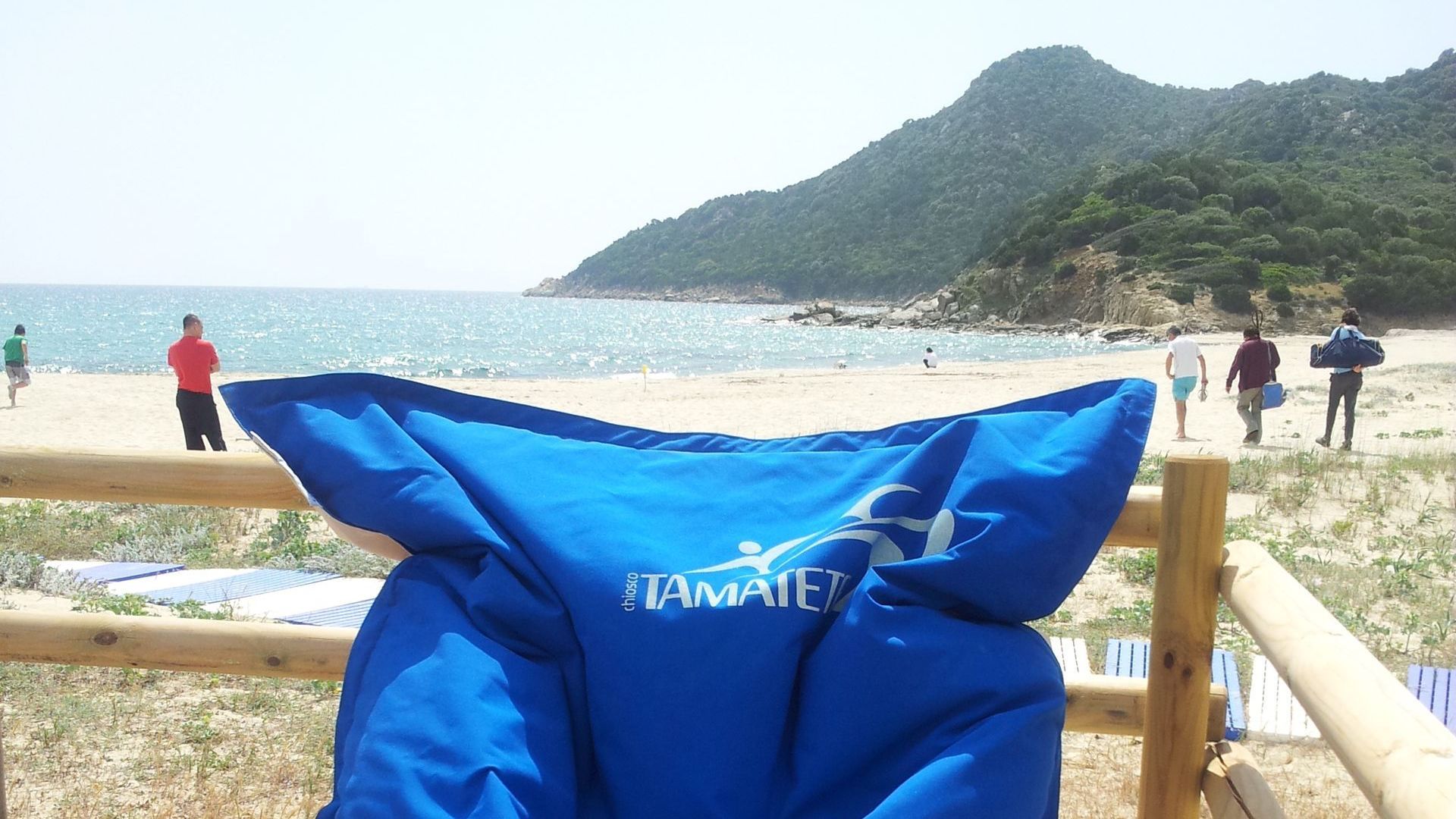 Poltrona sacco rettangolare Quasiquadro arredamento esterno spiaggia piscina lago mare Tamatete