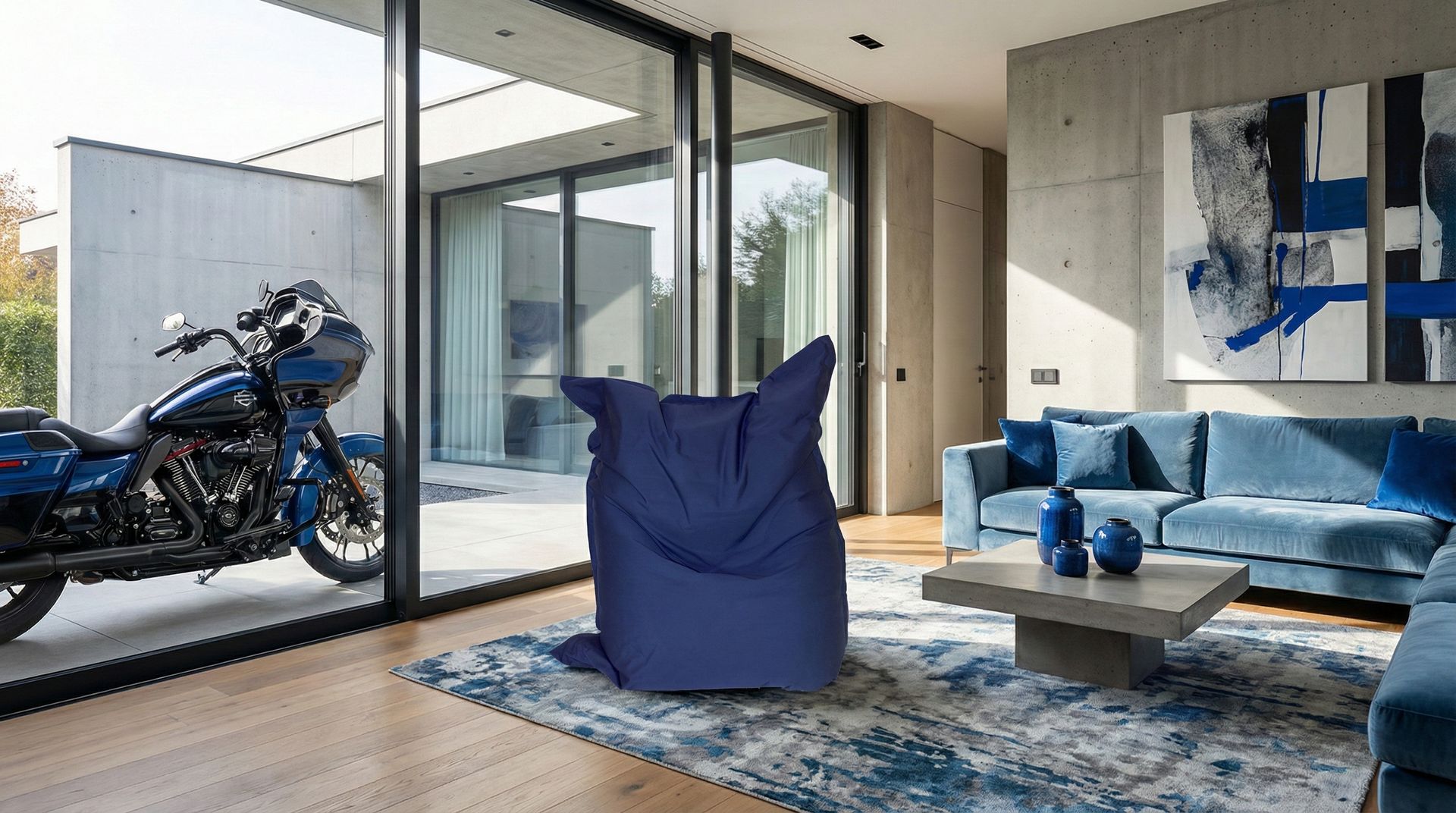 Poltrona sacco rettangolare Quasiquadro arredamento design lusso