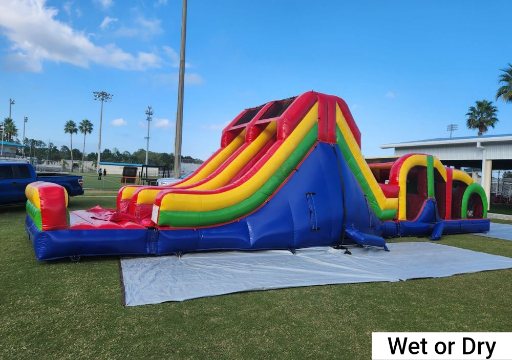60-foot Mega Obstacle Course Inflatable by BackYard Carnivals