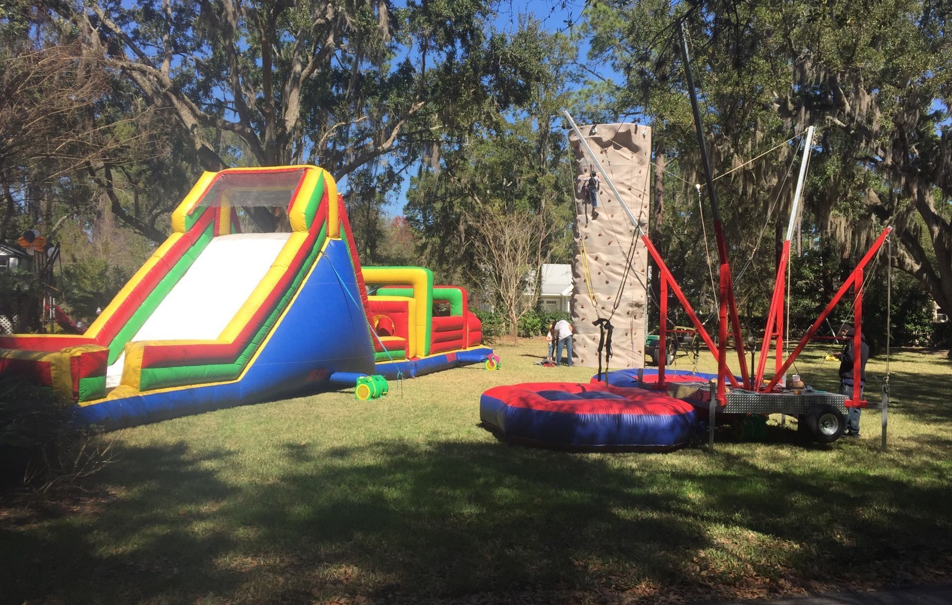 Large inflatable attraction rentals by BackYard Carnivals 