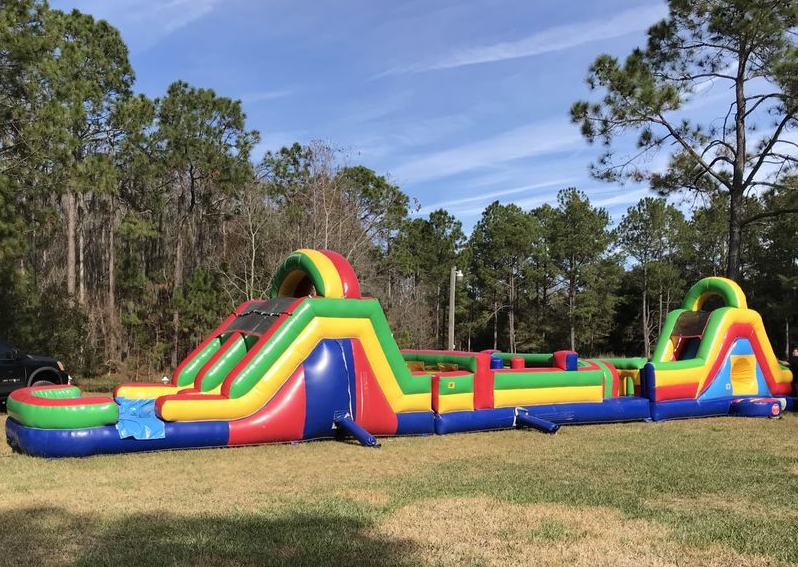 Inflatable Obstacle Course rentals by BackYard Carnivals
