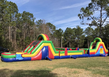 Inflatable Obstacle Course rentals by BackYard Carnivals
