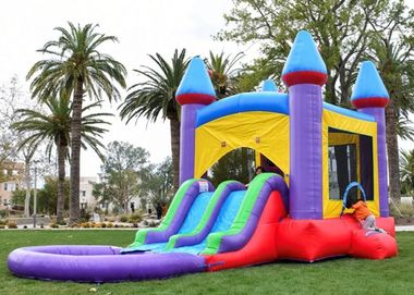 Bounce house and slide combo unit rentals by BackYard Carnivals