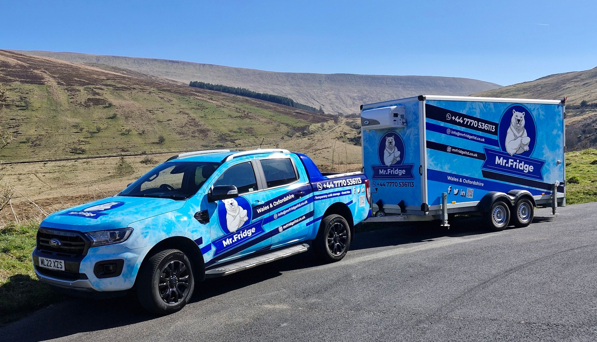 4metre mobile fridge trailer - Mr Fridge 