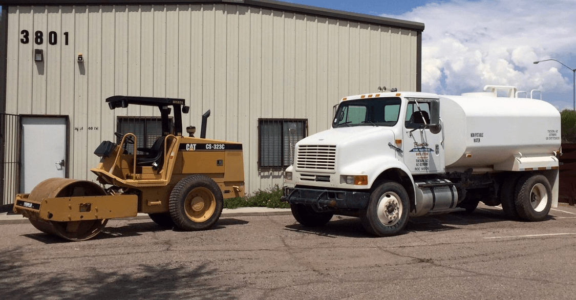 Construction Equipment and a Truck — Tucson, AZ — Buntin Excavating Construction Equipment and a Truck — Tucson, AZ — Buntin Excavating