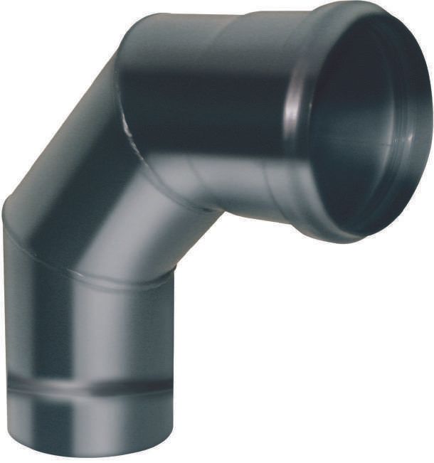 Condotto per stufe a pellet in acciaio al carbonio smaltato - spessore 0,8 mm