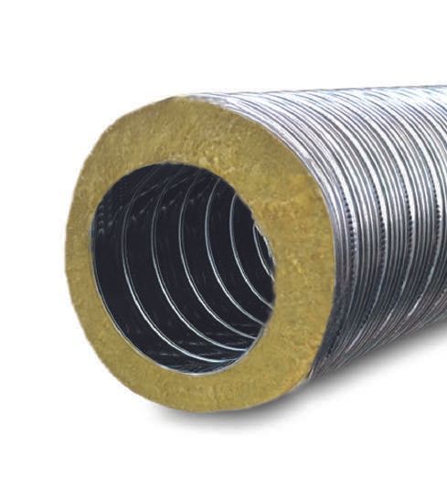 Condotto flessibile coibentato in acciaio inox AISI 316L