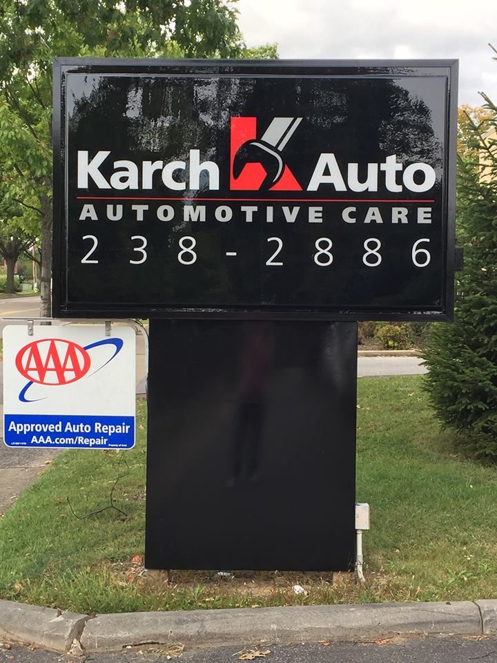 The sign of Karch Auto in State College, PA