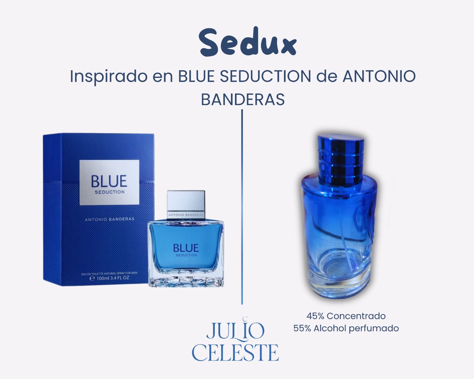 Sedux Inspirado en BLUE SEDUCTION de ANTONIO BANDERAS