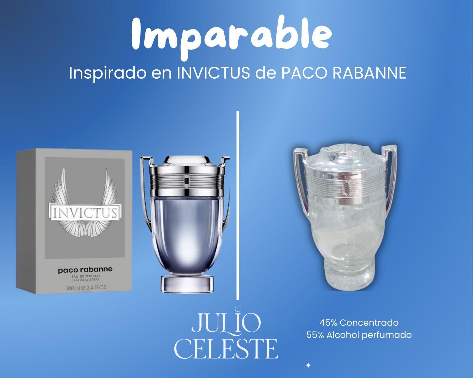 Imparable Inspirado en INVICTUS de PACO RABANNE