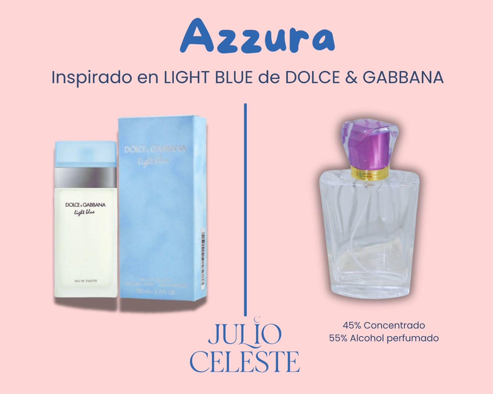 Azzura Inspirada en LIGHT BLUE de DOLCE & GABBANA