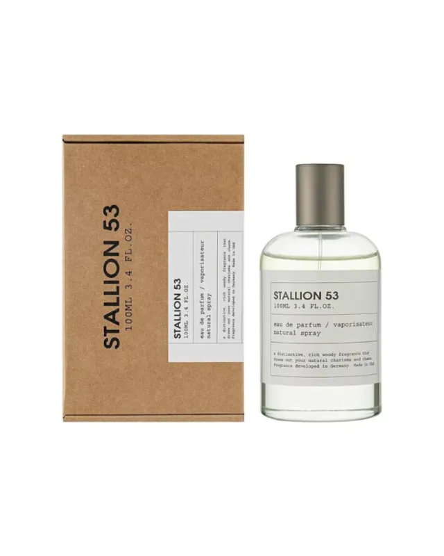 Frasco de perfume y caja.