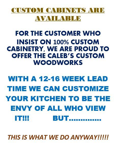 Custom Cabinet Info
