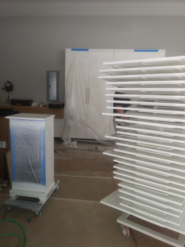 In-House Refinishing in Progress
