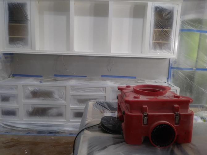Cabinet repainting