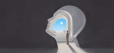 psychology and mental health concept art. surreal painting. Conceptual artwork.
By Jorm Sangsorn