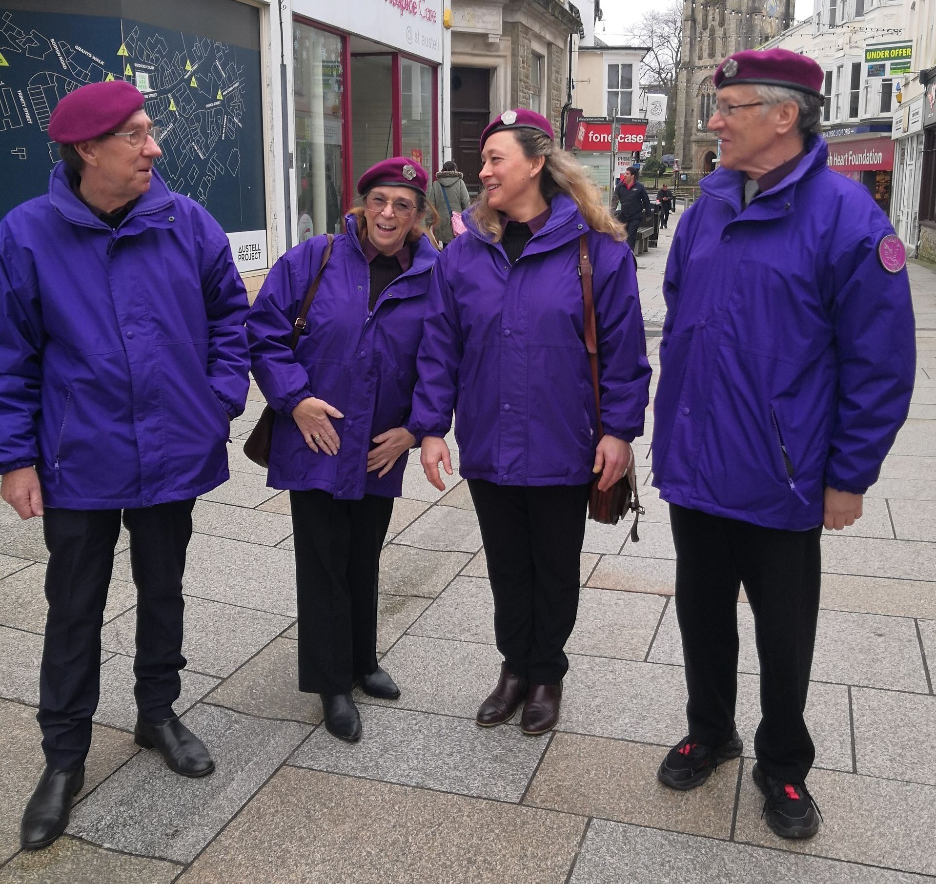 St Austell Peace Keepers in Action by John gilbert, Community Assembly of the British Isles