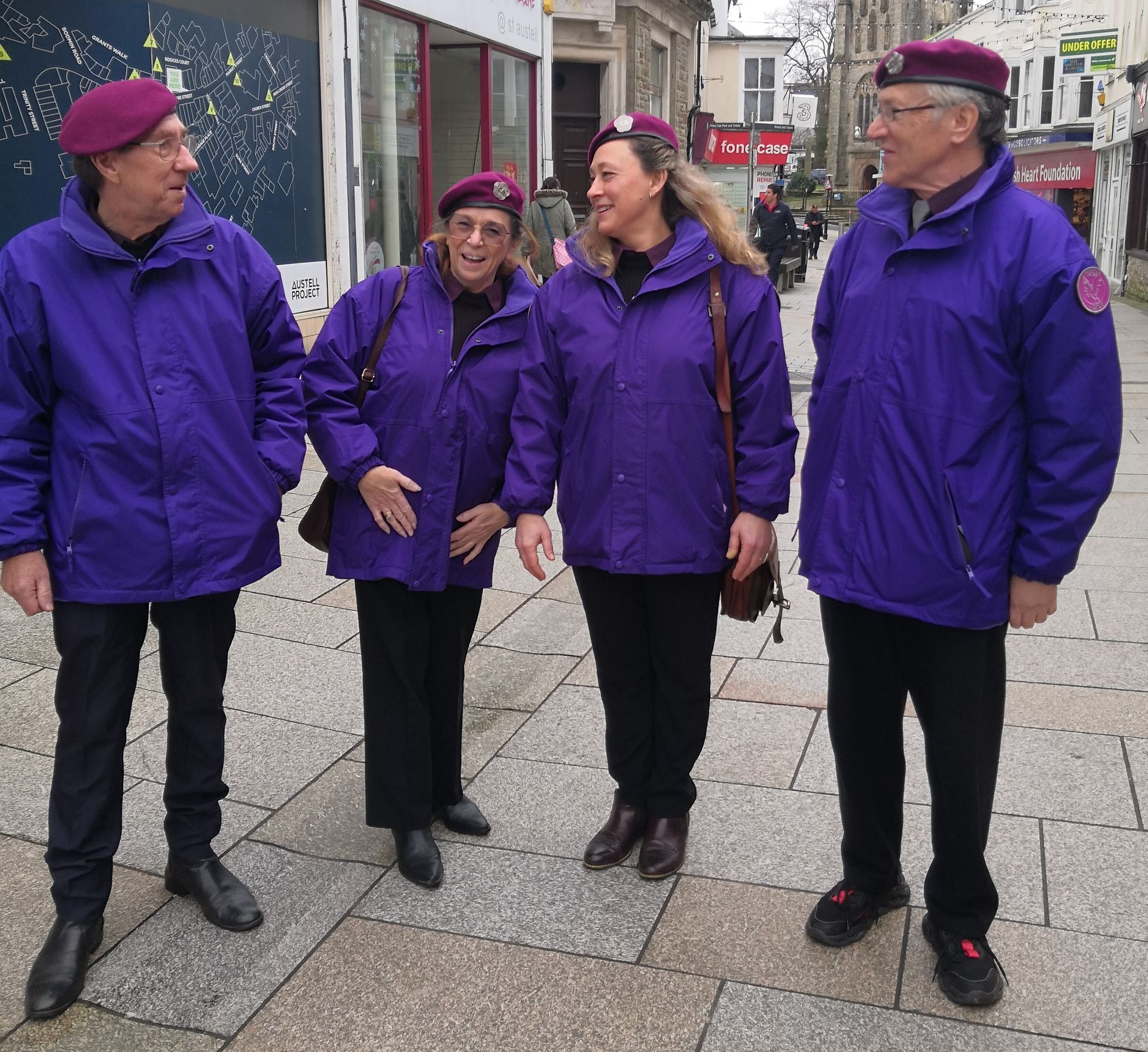 St Austell Peace Keepers in Action by John Gilbert, Community Assembly of the British Isles